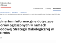 webinarium dotyczące konkursów na zakup sprzętu