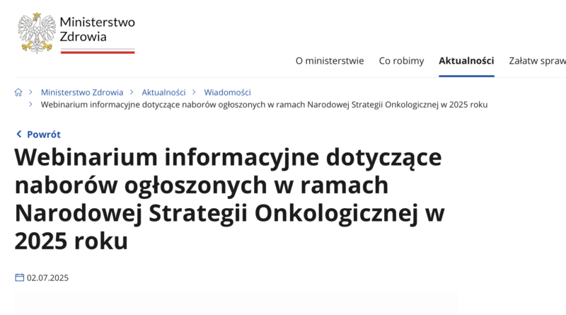 webinarium dotyczące konkursów na zakup sprzętu